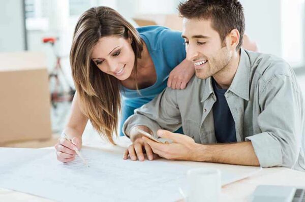 couple and house plans