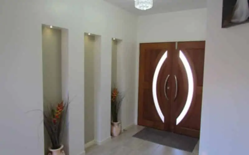 front door from inside hallway