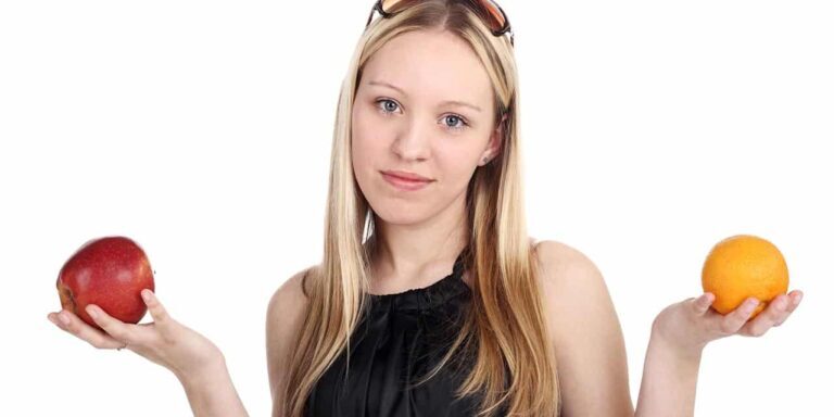 confused beautiful girl