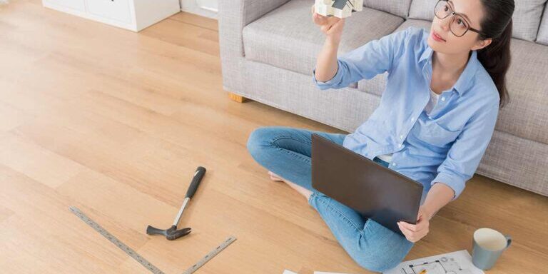 looking at building plans