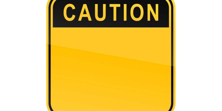 caution sign