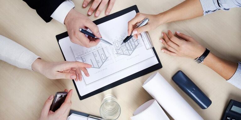 looking at house plans